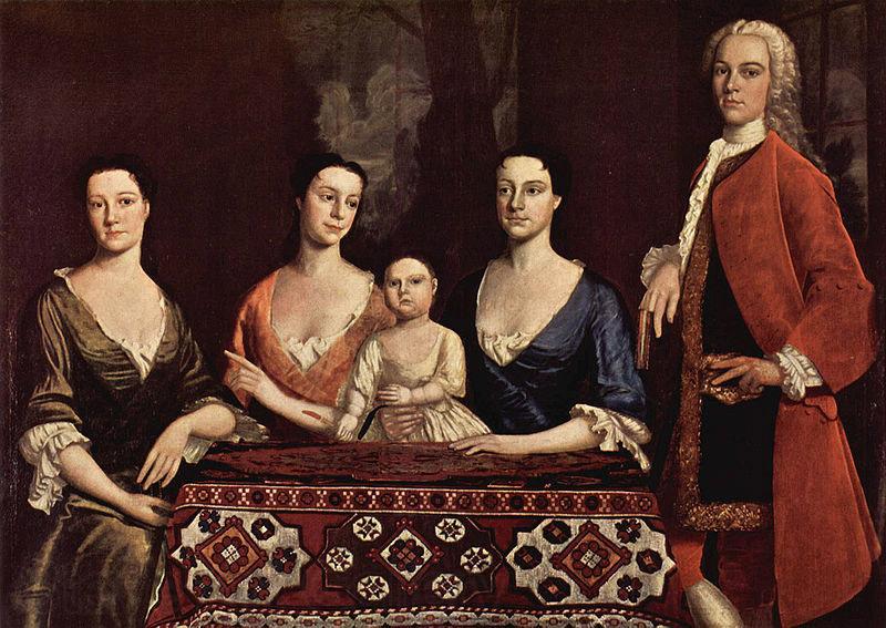Robert Feke Familienportrat des Isaac Royall Spain oil painting art
